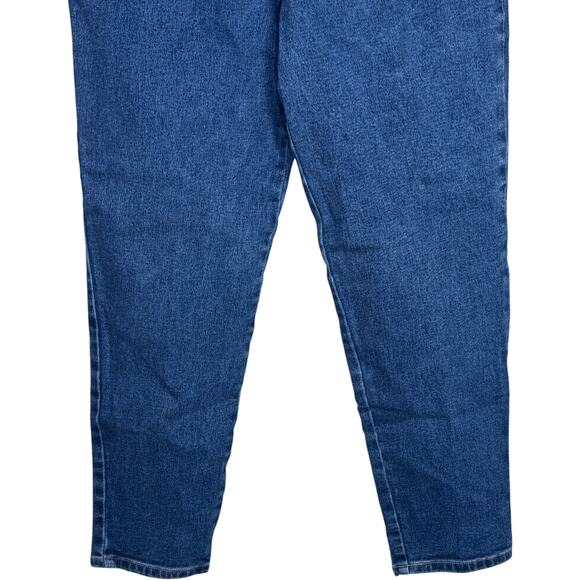 Gloria Vanderbilt Stretch Jeans Women’s 16 Medium Blue Denim High Rise Tapered - Picture 12 of 13